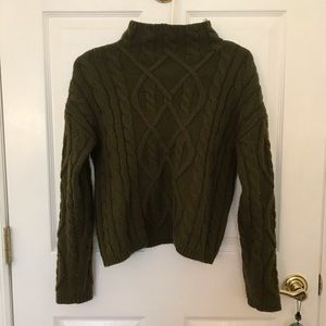 forever 21 green sweater